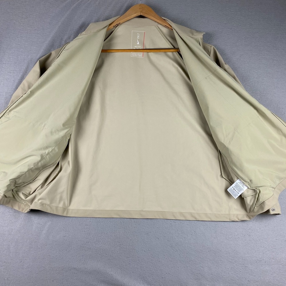 Nike 24.7 PerfectStretch Jacket Mens XXL Beige Dri-FIT UV IF2867-253 Full Zip - Picture 8 of 16
